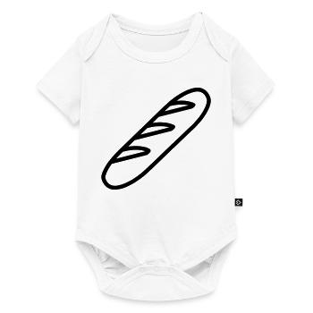 baguette_ - Baby Premium short-sleeve bodysuit - white - Front