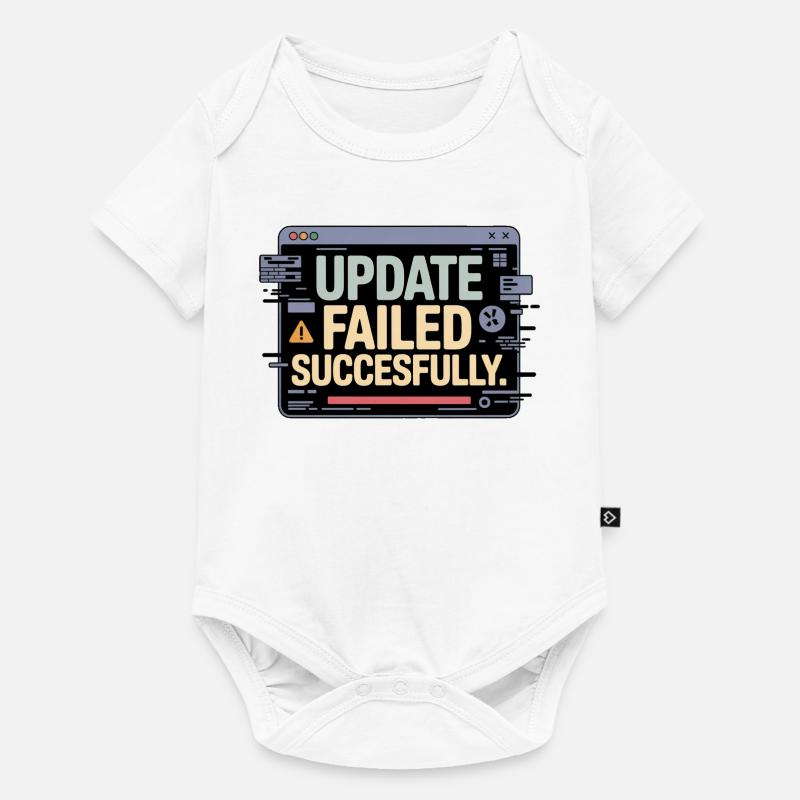 update-failed-successfully - Baby Premium Kurzarmbody - Weiß