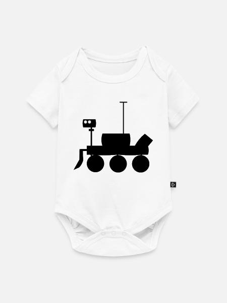 Mars Explorer Fahrzeug - Baby Premium Kurzarmbody - Weiß