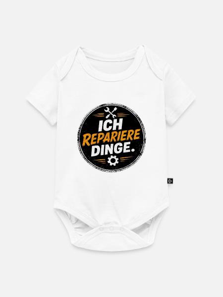 Ich repariere Dinge – Handwerk Spruch - Baby Premium Kurzarmbody - Weiß