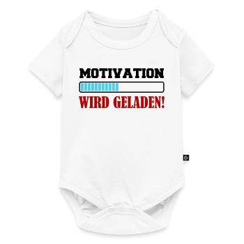 motivation_wird_geladen- - Baby Premium Kurzarmbody - Weiß - Vorne