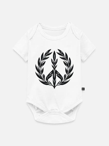 Laurel Wreath Peace - Baby Premium Kurzarmbody - Weiß