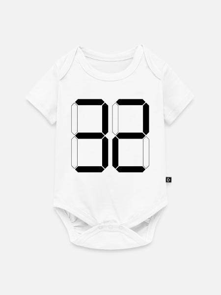NUMMER 32 Zweiunddreißig Geschenk Digital - Baby Premium Kurzarmbody - Weiß