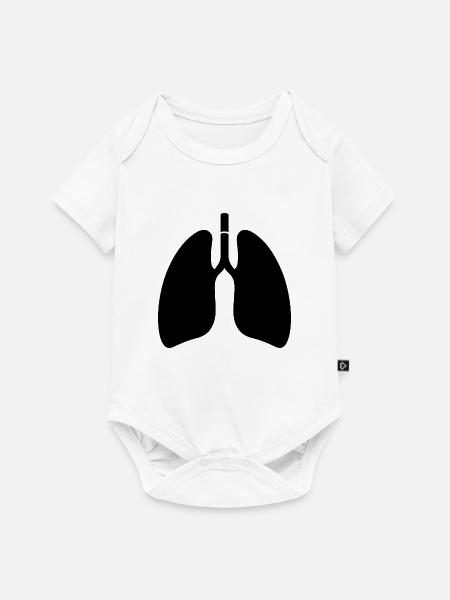 Lungen - Baby Premium Kurzarmbody - Weiß