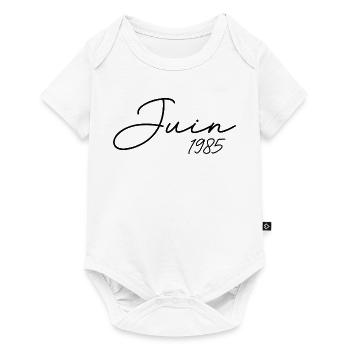 1985 Birthday June 1985 Gift June 1985 - Baby Premium short-sleeve bodysuit - white - Front