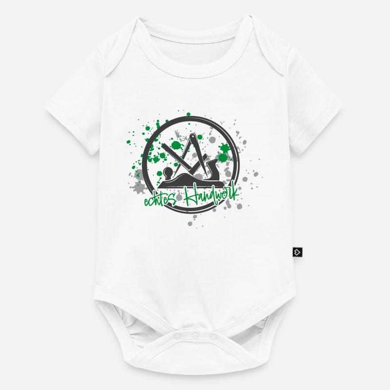 Schreiner Stolz gris-vert - Body à manches courtes Premium Bébé - blanc