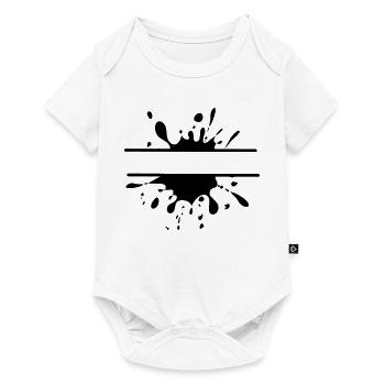 Mud Run Splash – Anpassbares Design - Baby Premium Kurzarmbody - Weiß - Vorne