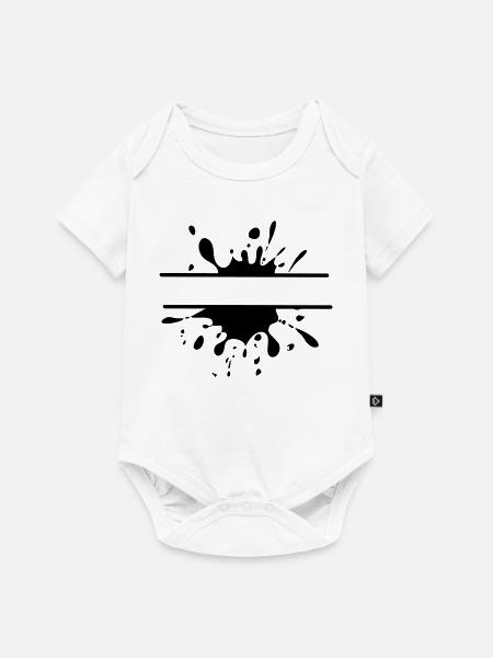 Mud Run Splash – Anpassbares Design - Baby Premium Kurzarmbody - Weiß