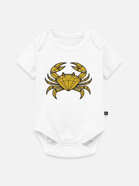 Krebs – Schutz & Stärke - Baby Premium Kurzarmbody - Weiß