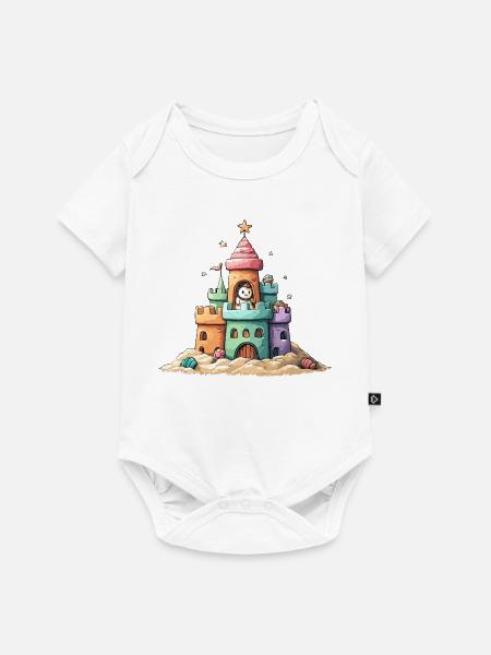 Sandkastenstern Abenteuer - Baby Premium Kurzarmbody - Weiß