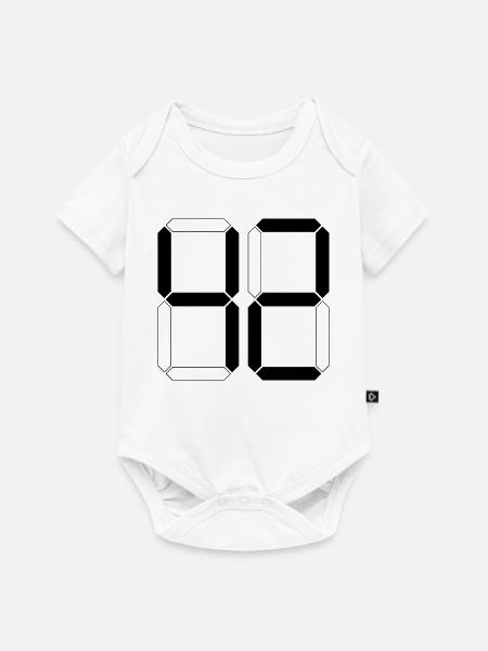 NUMMER 42 Zweiundvierzig Geschenk Digital - Baby Premium Kurzarmbody - Weiß