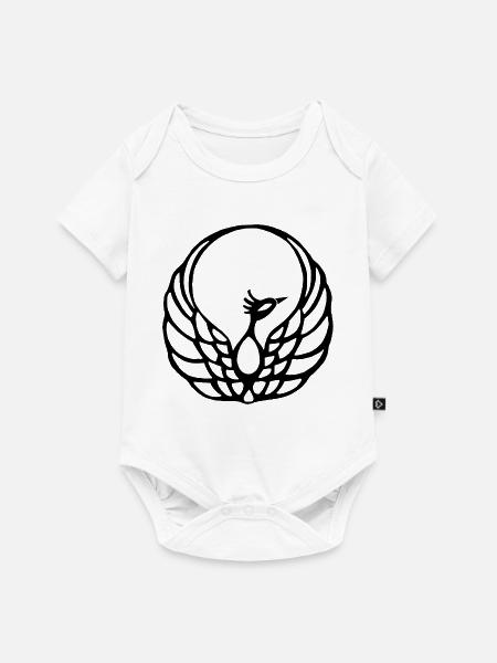 Schwarzer Phönix - Baby Premium Kurzarmbody - Weiß