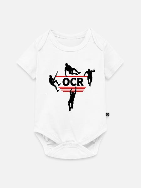 OCR-Stärke – Obstacle Focus Design - Baby Premium Kurzarmbody - Weiß