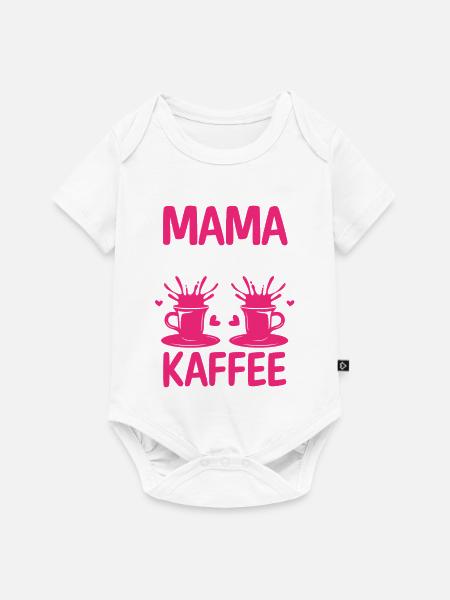 Kaffee Kaffeeliebhaber Mutter Mama - Baby Premium Kurzarmbody - Weiß