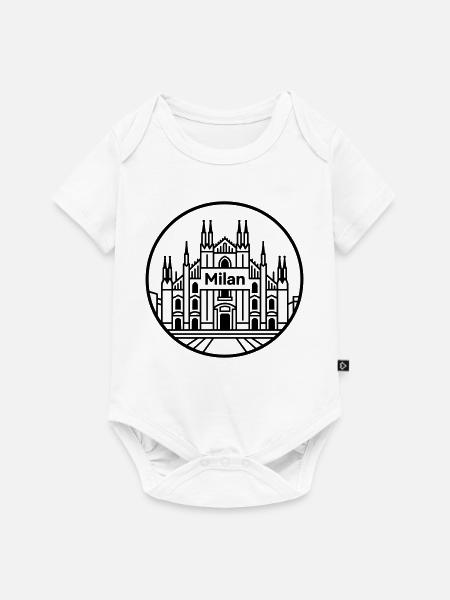 Mailand - Baby Premium Kurzarmbody - Weiß