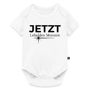JETZT – Lebe den Moment - Baby Premium Kurzarmbody - Weiß - Vorne