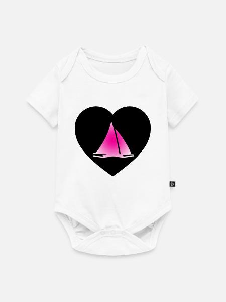 Segeln - Baby Premium Kurzarmbody - Weiß