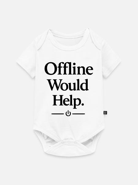 Offline Would Help - Baby Premium Kurzarmbody - Weiß