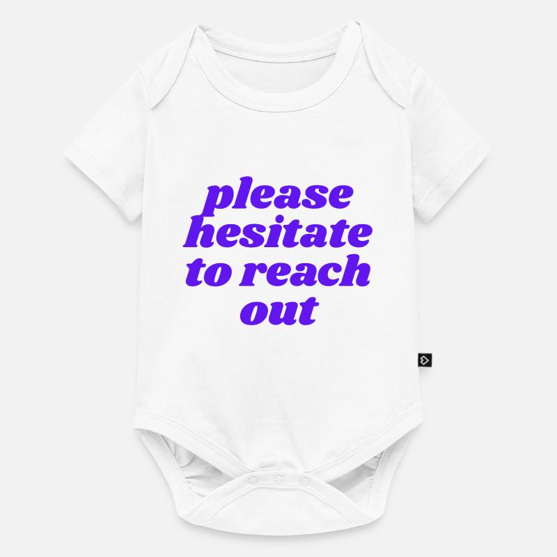 Merci d’hésiter à me contacter - Body à manches courtes Premium Bébé - blanc