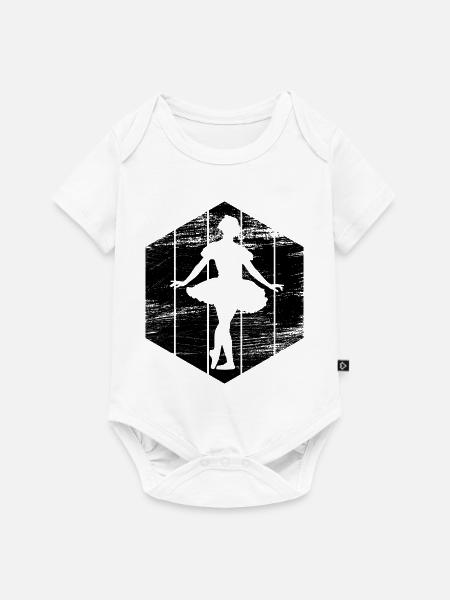 Ballettmädchen - Baby Premium Kurzarmbody - Weiß