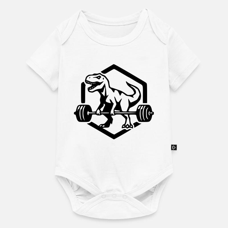 T-Rex - Body à manches courtes Premium Bébé - blanc