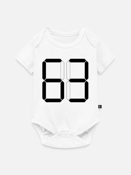 NUMMER 63 Dreiundsechzig Geschenk Digital - Baby Premium Kurzarmbody - Weiß