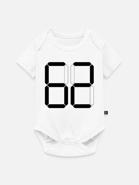 NUMMER 62 Zweiundsechzig Geschenk Digital - Baby Premium Kurzarmbody - Weiß