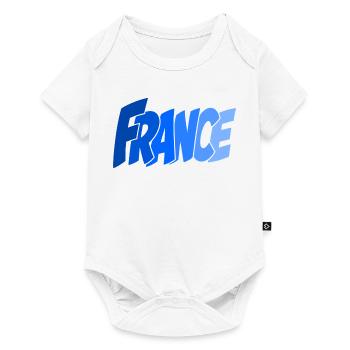 French Retro Lettering - Baby Premium short-sleeve bodysuit - white - Front