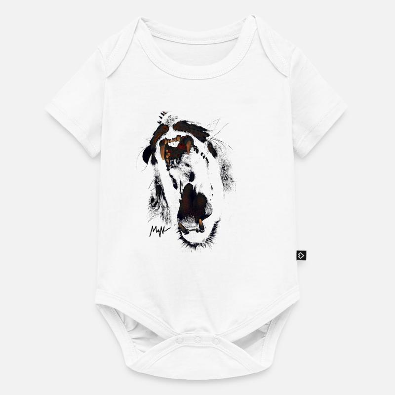 lion - Body à manches courtes Premium Bébé - blanc