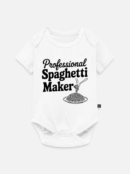 Professioneller Spaghetti-Hersteller - Baby Premium Kurzarmbody - Weiß