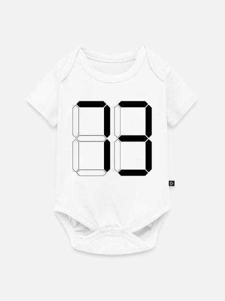 NUMMER 73 Dreiundsiebzig Geschenk Digital - Baby Premium Kurzarmbody - Weiß