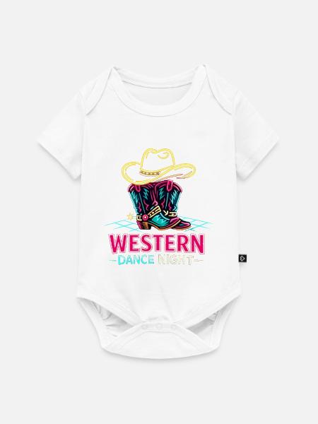 Western Dance Night - Baby Premium Kurzarmbody - Weiß