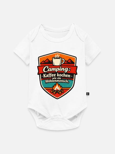Camper Camping - Baby Premium Kurzarmbody - Weiß