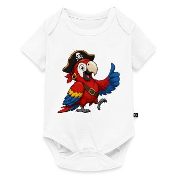 Pirate Parrot Thumbs Up - Baby Premium short-sleeve bodysuit - white - Front