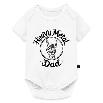 Heavy-Metal-Vater - Baby Premium Kurzarmbody - Weiß - Vorne