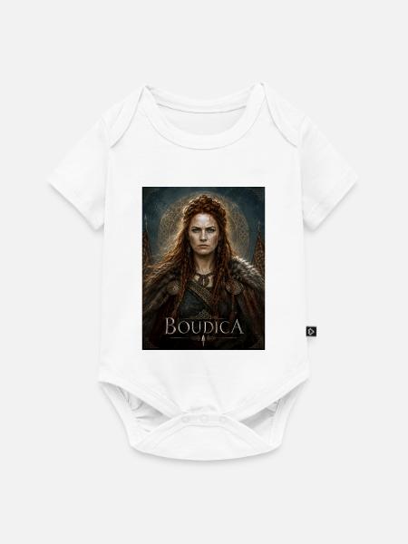 Boudicca/Boudica Porträt - Baby Premium Kurzarmbody - Weiß