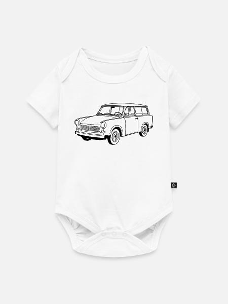 Trabant 601 Kombi - Baby Premium Kurzarmbody - Weiß