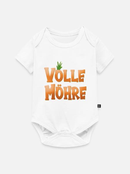 Volle Möhre - Baby Premium Kurzarmbody - Weiß