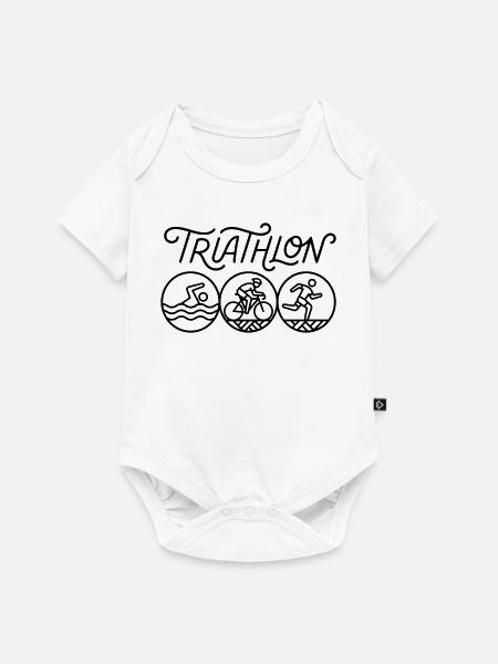 Triathlon - Baby Premium Kurzarmbody - Weiß
