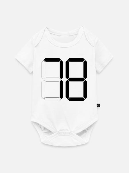 NUMMER 78 Achtundsiebzig Geschenk Digital - Baby Premium Kurzarmbody - Weiß