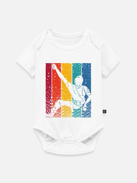 Boulderer Boulder Bouldern - Baby Premium Kurzarmbody - Weiß