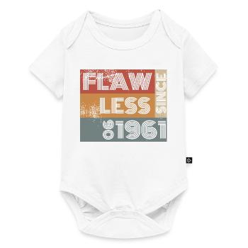 65. Birthday Flawless since 06/1961 - Baby Premium short-sleeve bodysuit - white - Front