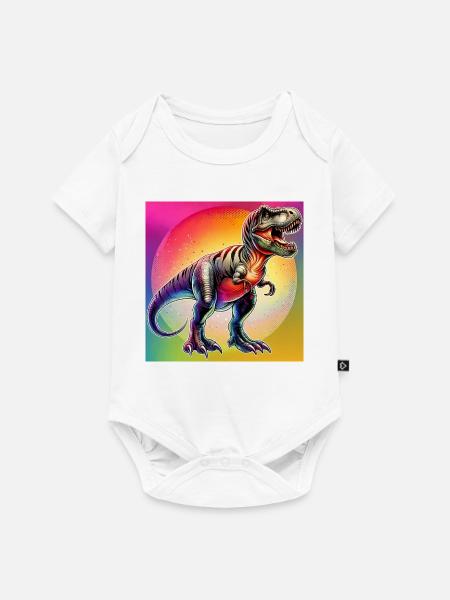 Dinosaurier - Baby Premium Kurzarmbody - Weiß