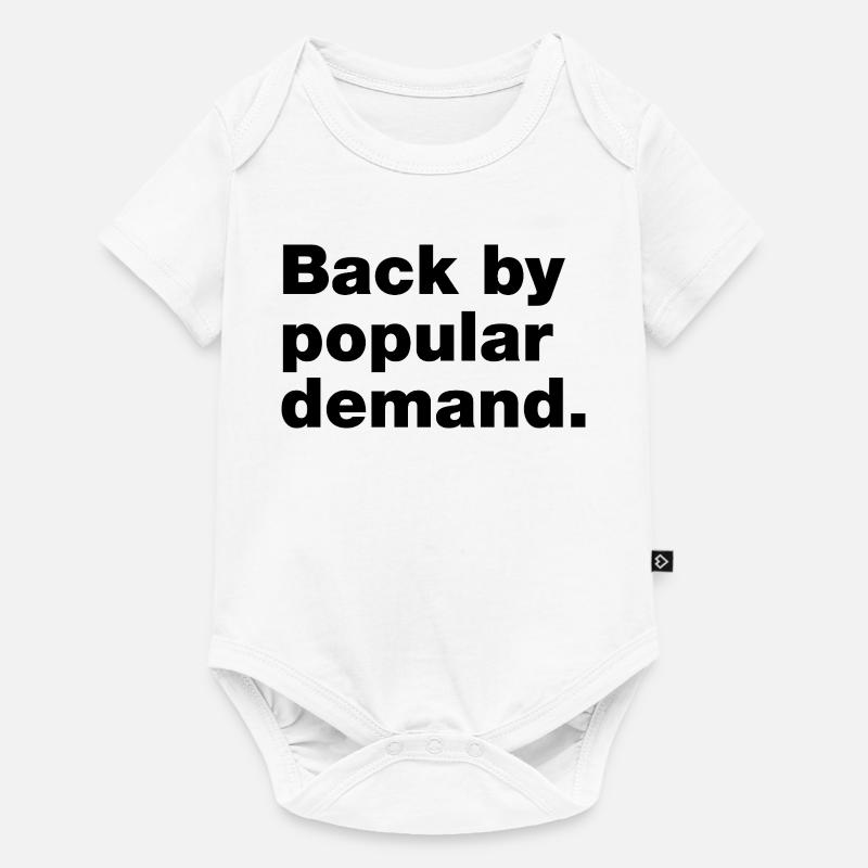 De retour à la demande populaire - Body à manches courtes Premium Bébé - blanc