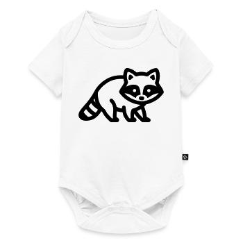 raccoon - Baby Premium short-sleeve bodysuit - white - Front