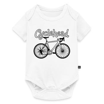 bike hipster - Baby Premium short-sleeve bodysuit - white - Front