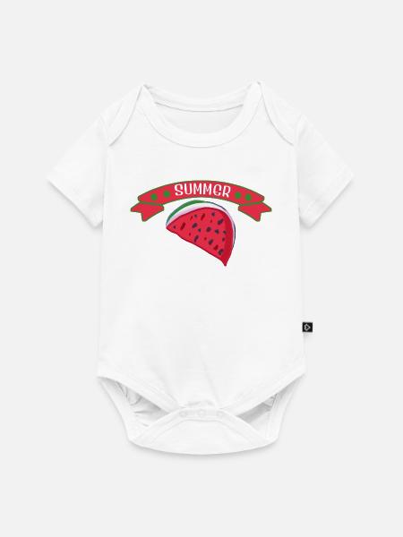Wassermelone Sommer - Baby Premium Kurzarmbody - Weiß