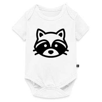 raccoon - Baby Premium short-sleeve bodysuit - white - Front