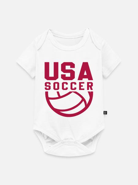 USA Soccer - Baby Premium Kurzarmbody - Weiß