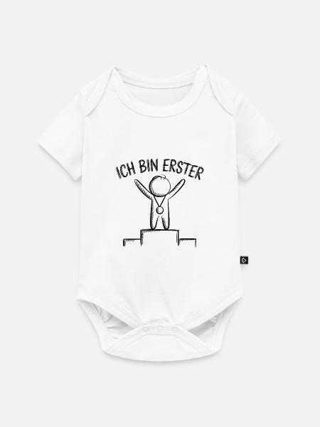Ich bin Erster Jubel am Podest - Baby Premium Kurzarmbody - Weiß
